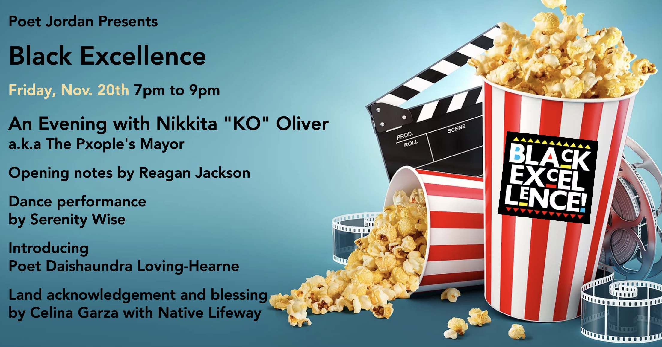 Poet Jordan Presents Black Excellence: An Evening with Nikkita "KO" Oliver