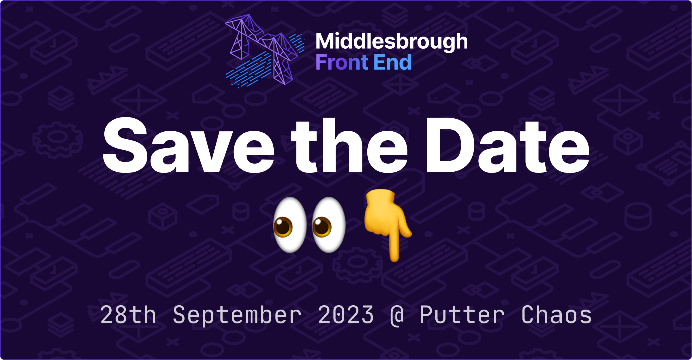 Save The Date. 28th September 2023 at Putter Chaos