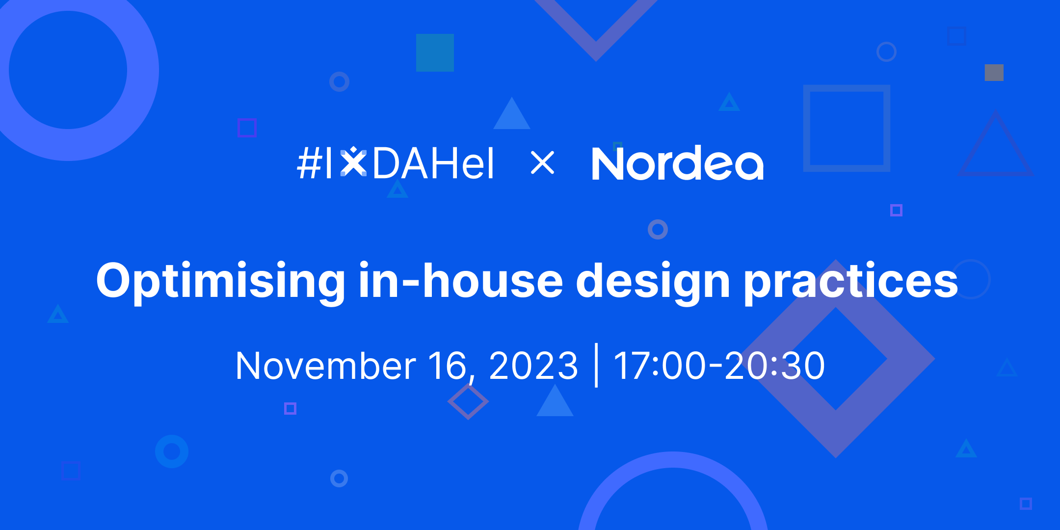 Ixda and Nordea banner