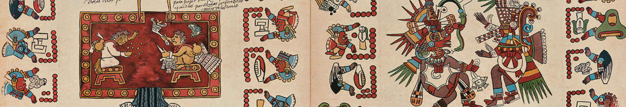 A section of the Aztec Codex Borbonicus