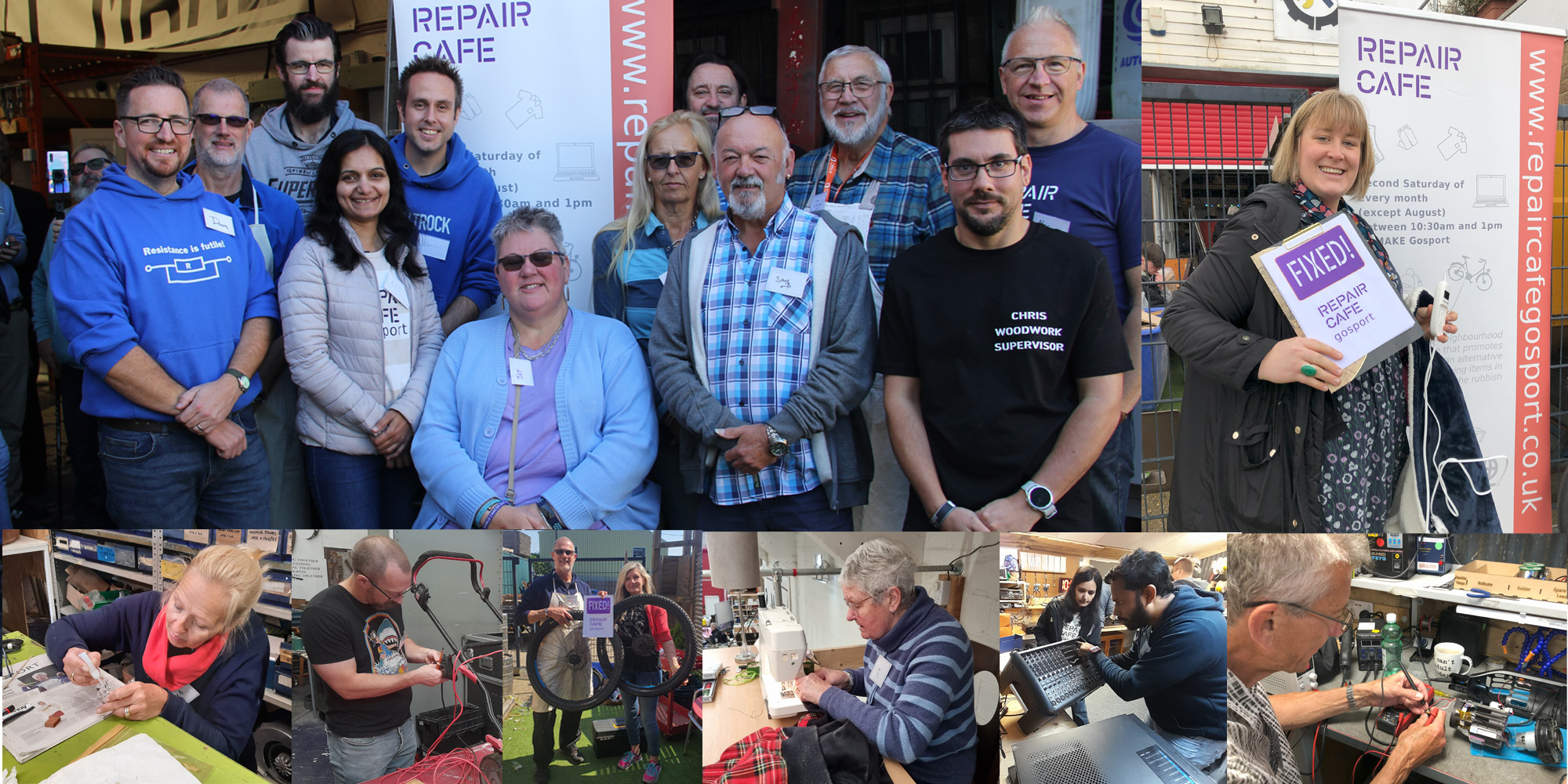 Repair Cafe Gosport in action