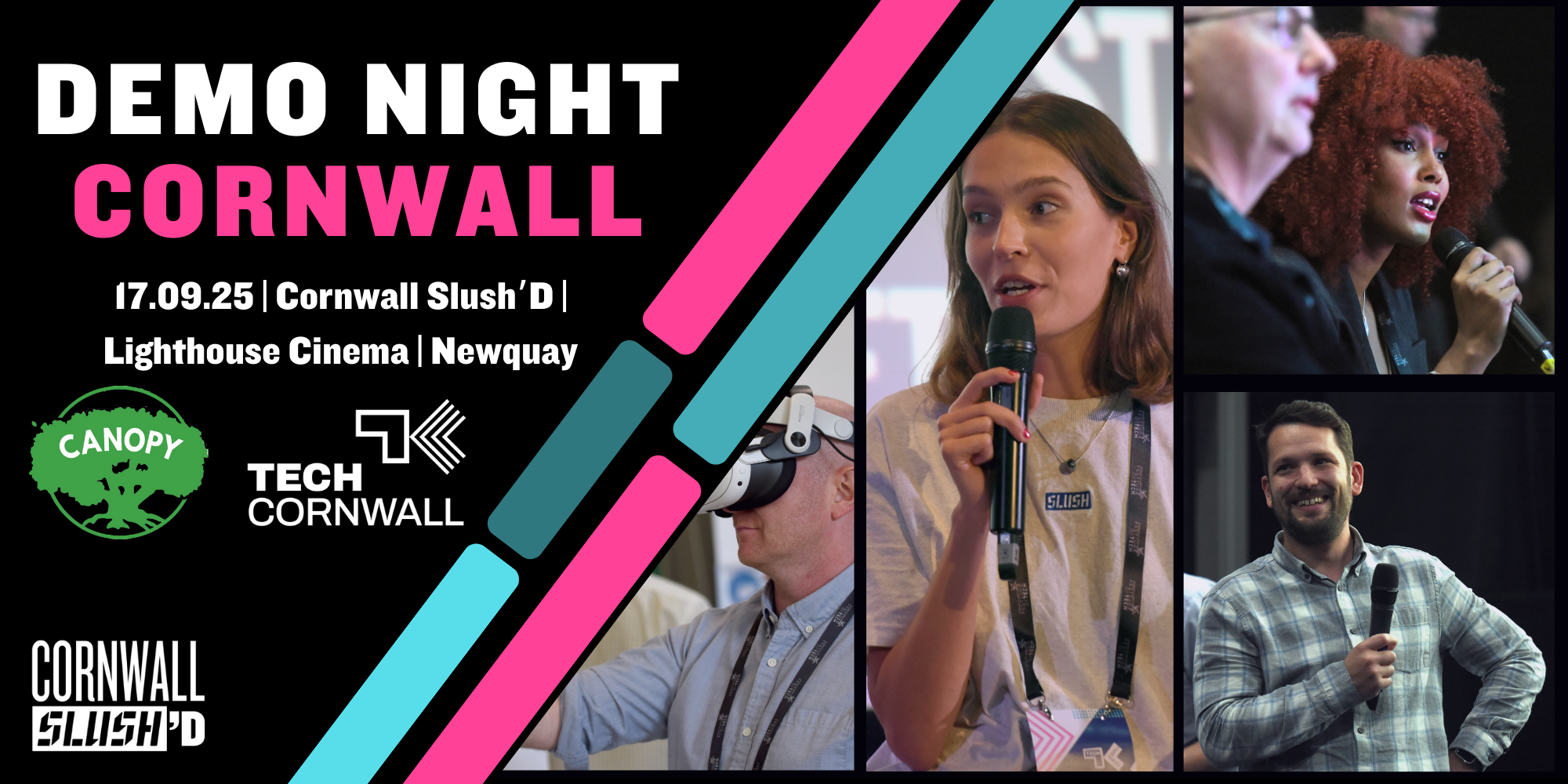 Tech Cornwall Slush'D Demo Night September Event Banner