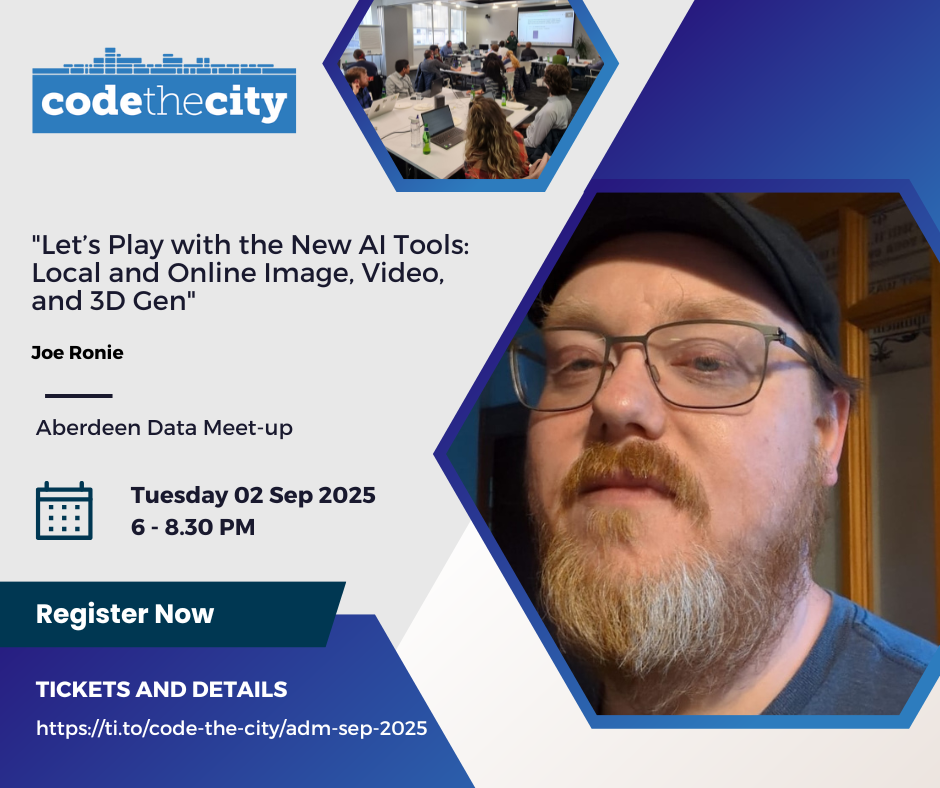 Aberdeen Data Meetup banner image with event details