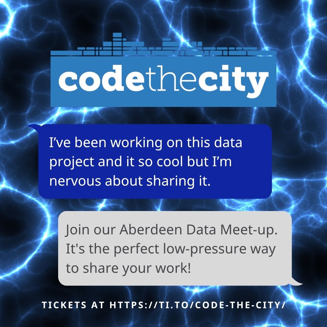 Aberdeen Data Meetup banner image with event details