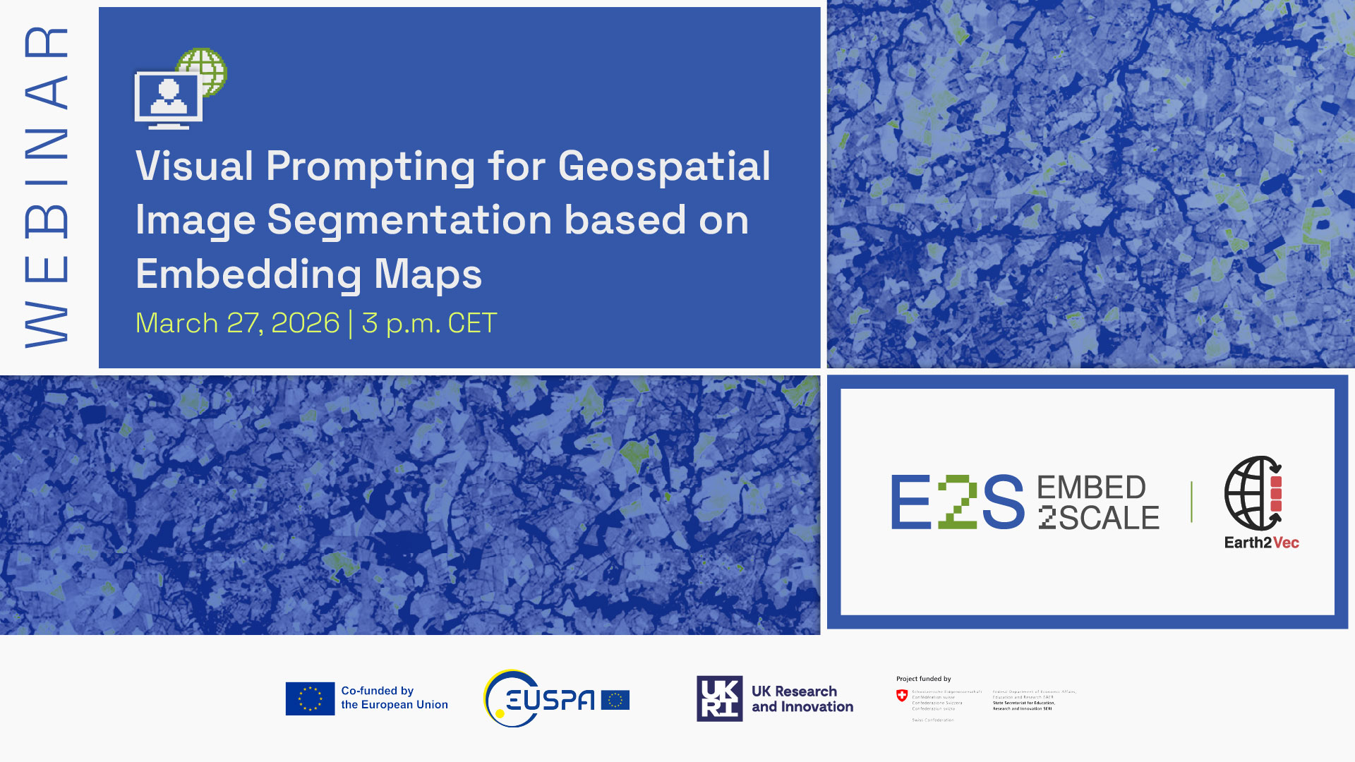 Visual Prompting for Geospatial Image Segmentation based on Embedding Maps