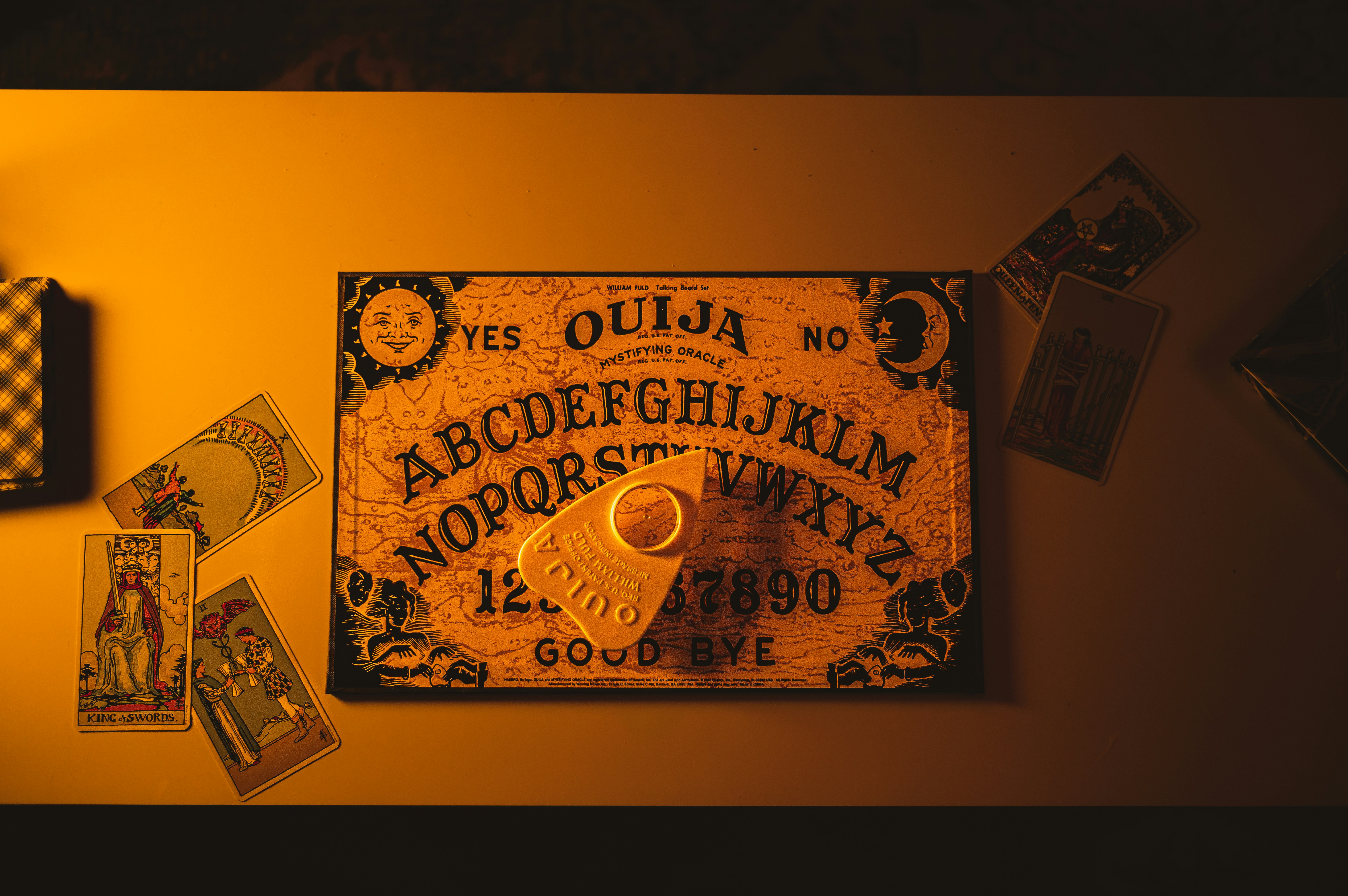 a photo of a ouija board