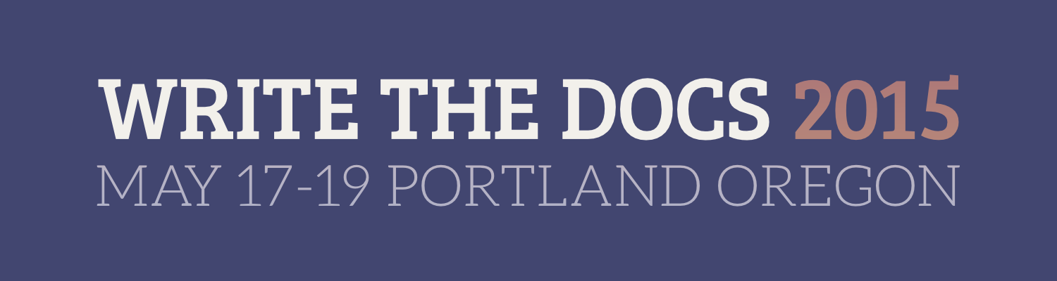 Write the Docs NA 2015 logo