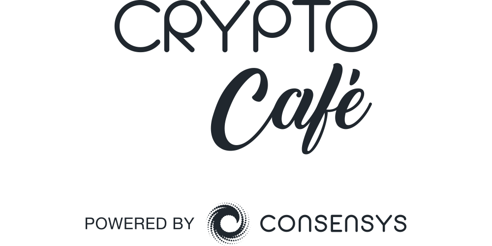 Crypto Cafe opening party logo