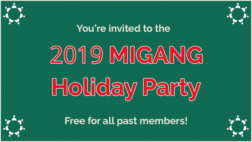 2019 MIGANG Holiday Party logo