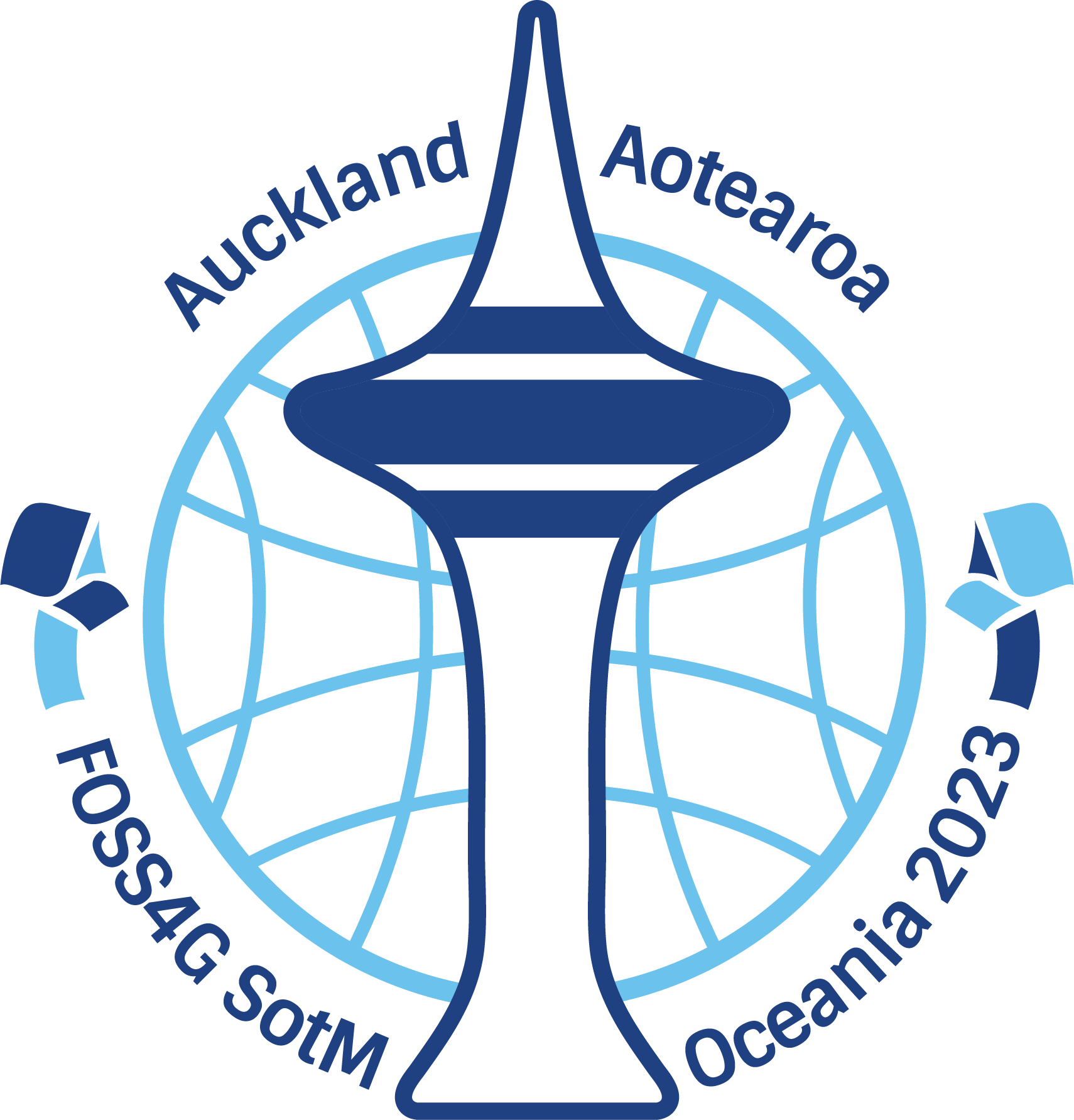 FOSS4G SotM Oceania 2023 logo