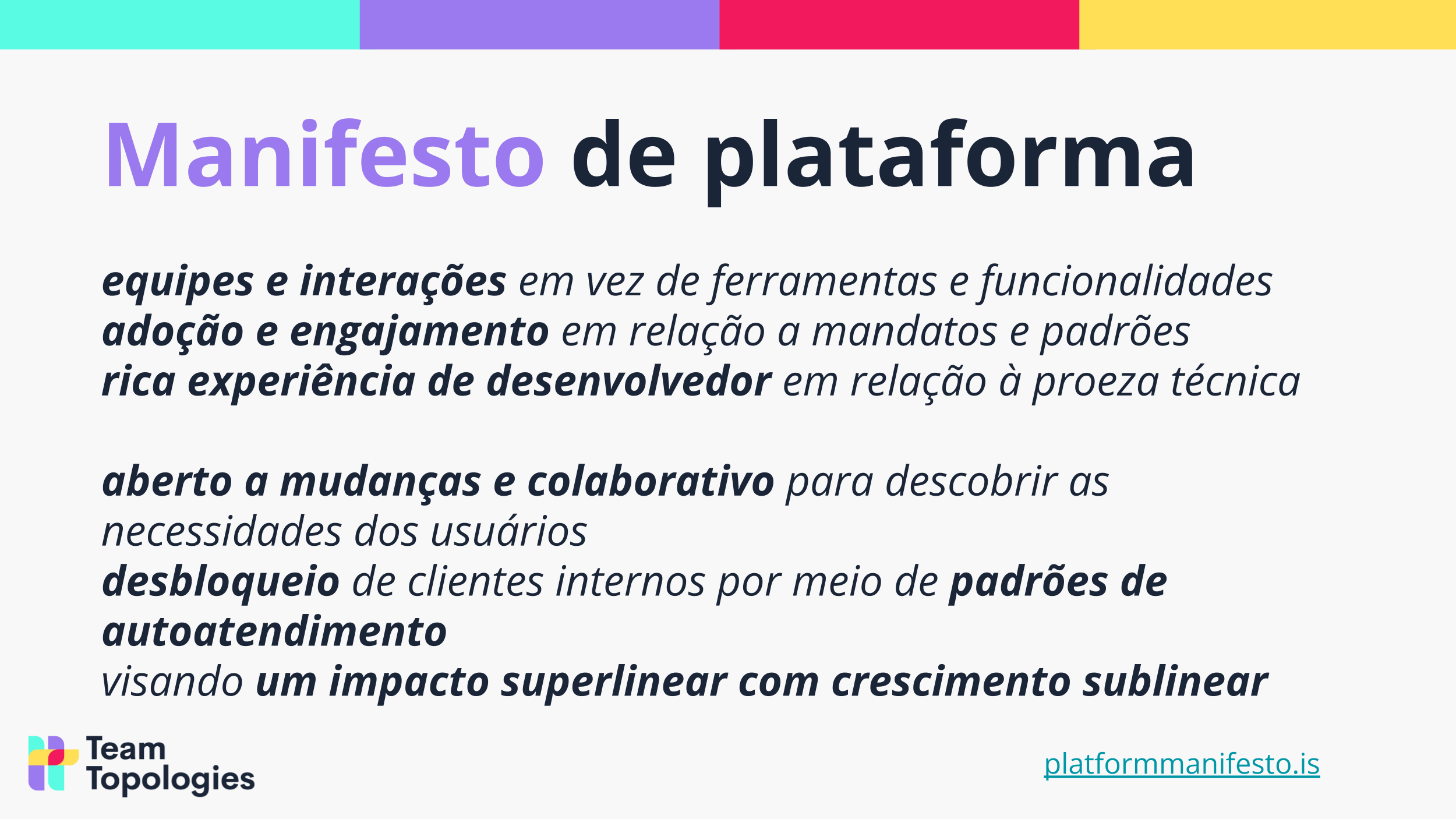 Plataformas de Aceleração de Entrega de Valor (com Manuel Pais, co-autor do livro Team Topologies e do Platform Manifesto) - 28 Outubro, São Paulo logo