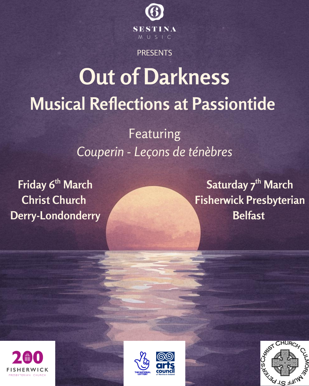 Out of Darkness: Musical Reflections at Passiontide - Belfast logo