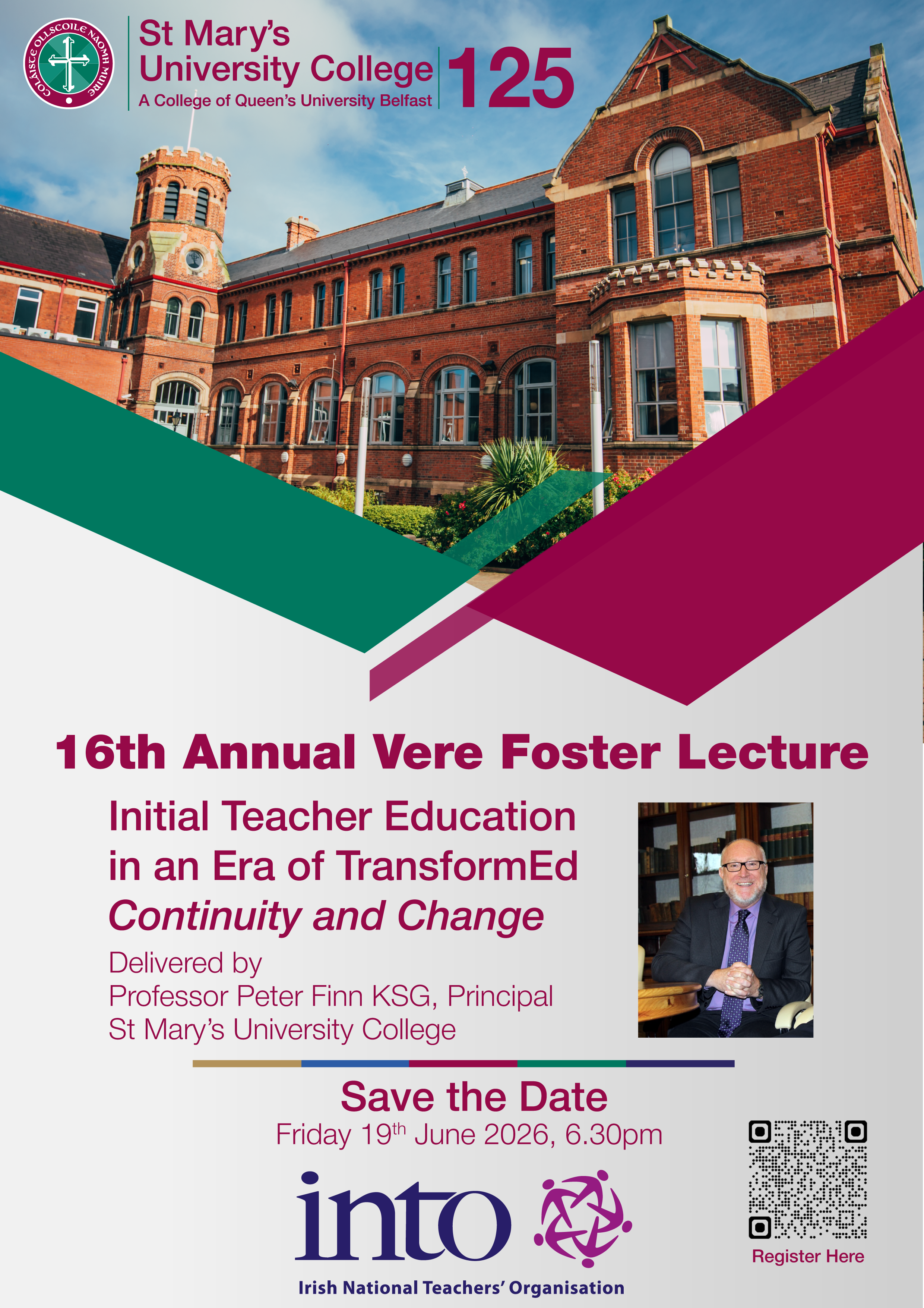 INTO Vere Foster Lecture 2026 logo